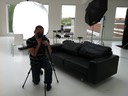 Behind the scenes photo of Thomas Holm Photographer in a studio environment